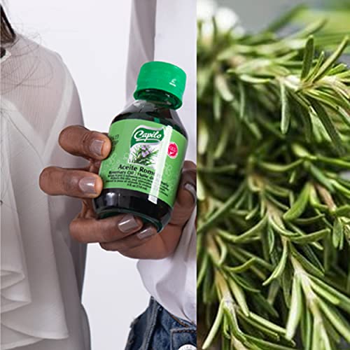 Capilo Rosemary Oil, crescimento do cabelo e tratamento da pele, mistura de óleo mineral e óleo de frutas