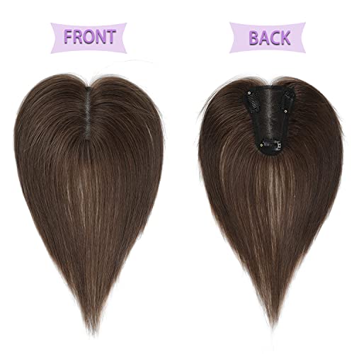 Toppers de cabelo para mulheres Capinhos de cabelo humanos reais pedaços de cabelo para mulheres com