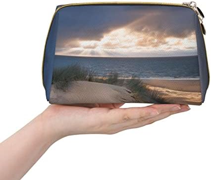 Dunes de praia Small de maquiagem de viagem para bolsa, bolsa de higieness portátil para mulheres