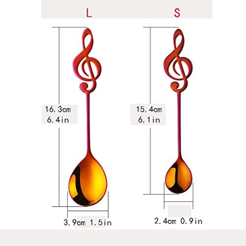 Conda profissional/sopa Música Nota colheres de colheres de colher colorida colher de sobremesa, 304 notação