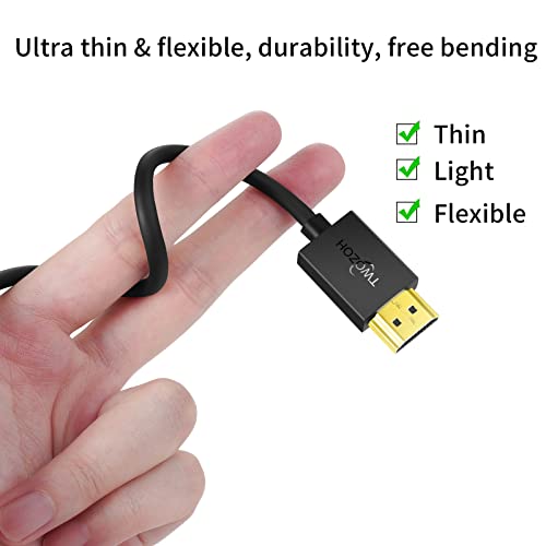 TOLOZOH FLEXIBLE & SLIM HDMI CABO 1F