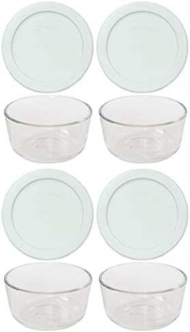 Pyrex 7202-pc tampas brancas