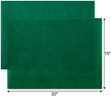 Sodaxx 30 pacote 15 x 20 ”Papol de embrulho de tecido para presente - verde - para sacolas de presente,