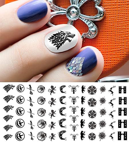 Decalques de unhas de água de Game Of Thrones lide