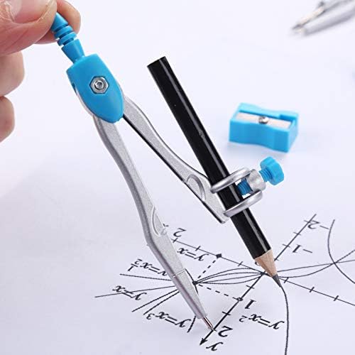 O kit de geometria de matemática da UnjOO define suprimentos de estudante de 10 peças com caixa de