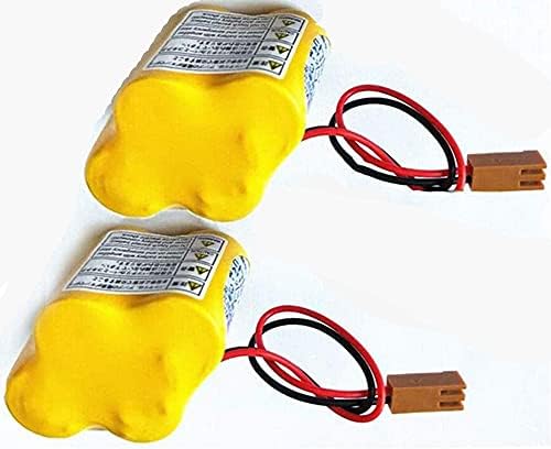 2-PACK BR-2/3AGCT4A 6V 4400mAH Bateria de substituição para controles de fanuck