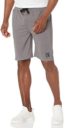 Karl Lagerfeld Paris malha de malha de tecido masculino shorts ativos