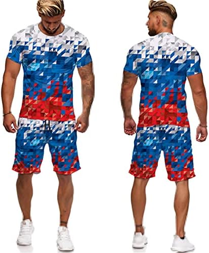 Docorou Summer Flag 3D T-shirt shorts Terne Funny Men/Women Women Short Stretwear