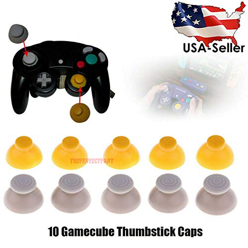 10 tampas de Thumbstick Substituição, compatível com o controlador de gamecube joystick borracha