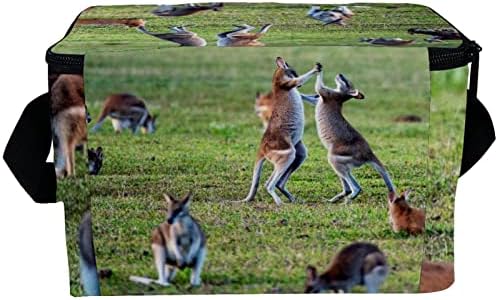 Guerrotkr lancheira Mulheres, lancheira para homens, lancheira feminina, padrão de paisagem de animais