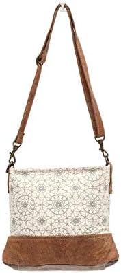 Myra Bags Ferris Wheel Upcycled Canvas Crossbody Bag S-1034