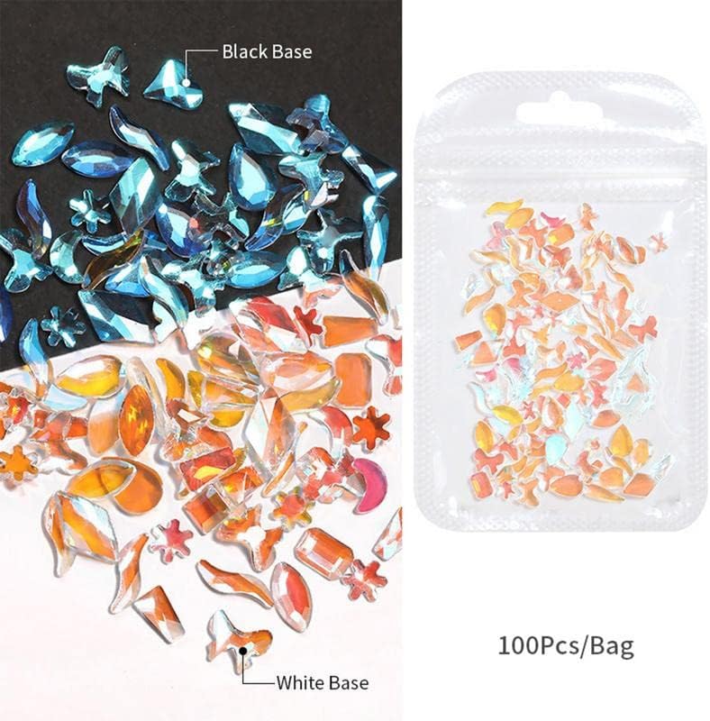 Rethes de unha 100pcs ab unhas shinestones unhas jóias abat strass planas diamantes unhas jóias de vidro Gems 3d pedras 美 甲水 钻 100 颗 ab 美 甲水 钻 美 宝石 ab 平底 水钻 美 甲 钻石 玻璃 宝石 3d 宝石