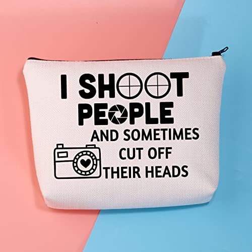 Bolsa de maquiagem do fotógrafo do BDPWSS Eu atiro em pessoas e às vezes corto a cabeça do presente