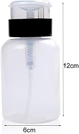 2 PCS 200ml Push Down Bottle Dispensador de bomba de trava vazia Dispensador Clear Cosmetic Bottle Bottle Contêiner