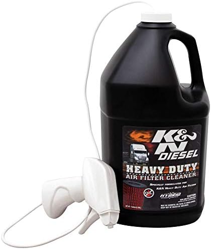 K&N Filter de ar pesado limpador e deglere: Power Kleen; 1 galão; Restaurar o desempenho do filtro de ar do motor,