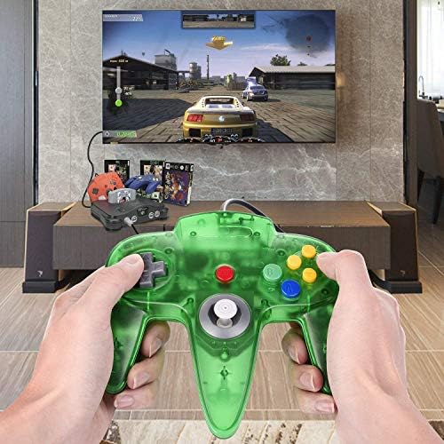 Mieder 2 Packs Classic 64 Wired Controller Joystick para N64 Video Game System N64 Console