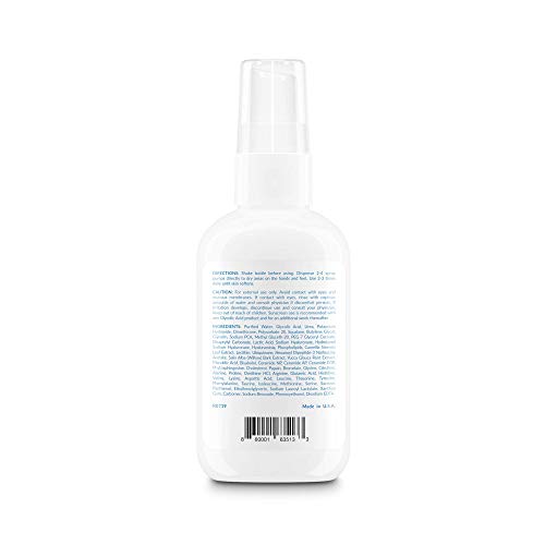 Cuidados com a pele de oncologia - Spray hidratante para as mãos e footrx. Cuidados com a pele para pessoas