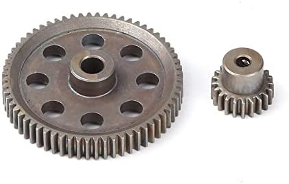 11184 Aço de metal de metal Diff diferencial engrenagem principal 64T e 11181 Motor Gear