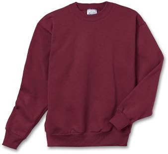 Hanes de Youth ComfortBlend EcoSmart Crewneck Sweatshirt_Maroon_M