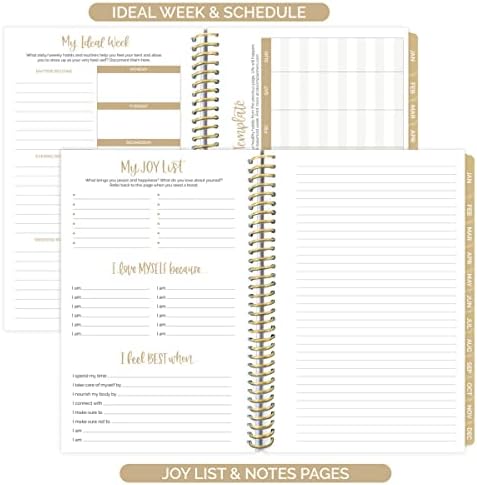 Bloom Daily Planners 2023 Planejador de dia do ano do ano - 5,5 ”x 8,25” - Livro de organizador da agenda