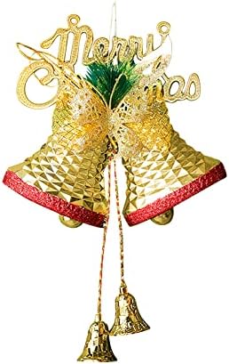 Decorações de carros pendurados Decorações de Natal Ornamentos de árvore de Natal Double Bell Scene