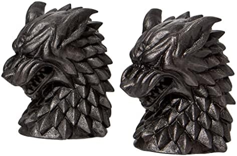 Departamento 56 Casa de Game Of Thrones Stark Direwolf Sigil Livros Livros Livros Livros, 6,02 polegadas,