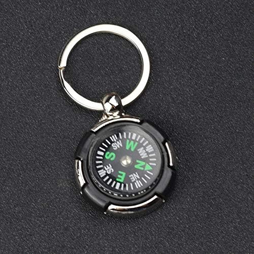 GFHLP Super Mini Portable Travel Compass Keychain ， Bússola à prova d'água ， Pingente de mochila