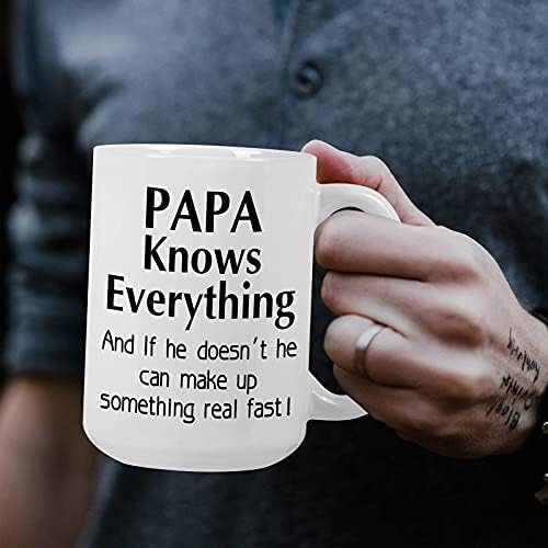 Canecas do dia dos pais para papai, papai sabe tudo caneca de café, canecas para papai, pai