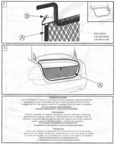 Rede de carga de porta -malas de carro - Made e se encaixa de veículo específico para Lincoln Zephyr 2005-2006