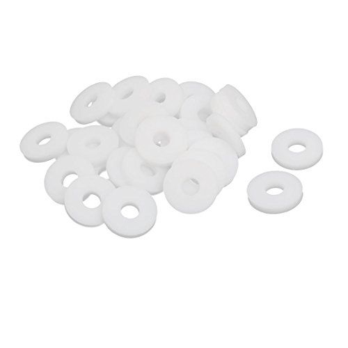 UXCELL PTFE arruelas planas 10mm od 5mm Id 2mm de espessura de vedação Junta para a torneira Mangueira de água